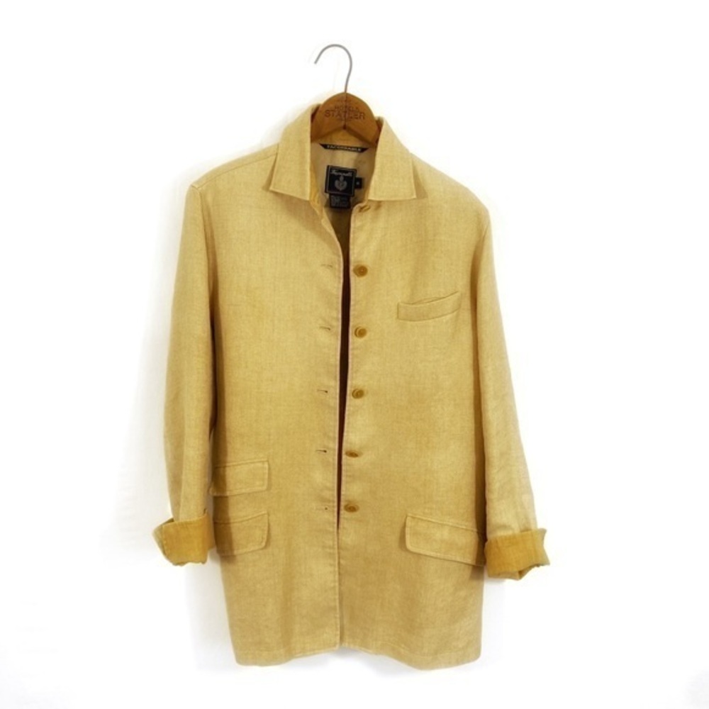 Faconnable Windowpane Linen Jacket
